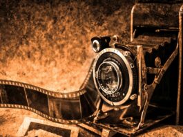 camera, film, vintage