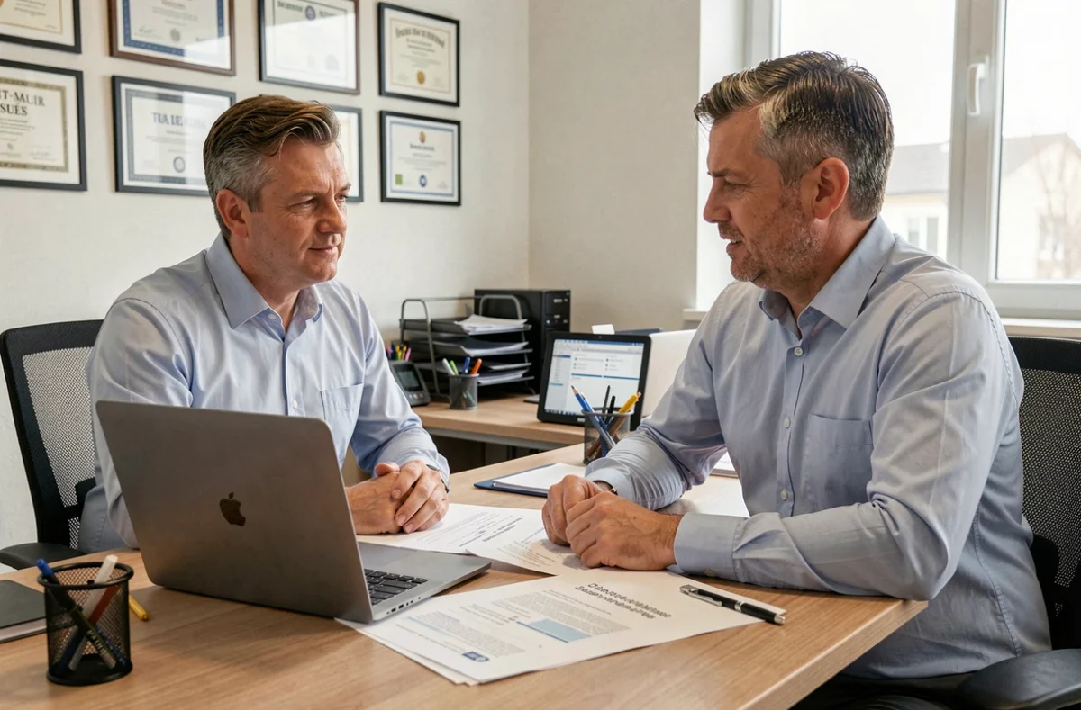 Prestataire informatique Kael Informatique en consultation professionnelle avec un client à Saint-Maur-des-Fossés